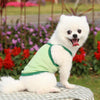Avocado Green Mesh Pet Vest Set, 2pcs, XXL, Breathable, Small Dogs/Cats