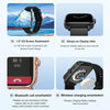 DT102 1.9-Inch Heart Rate/Blood Oxygen Monitoring Bluetooth Call Watch With NFC Function, Color: Silver
