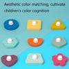 2 PCS Wooden Number Shape Matching Board(Shape Cognition)