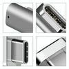 100W USB-C / Type-C Female to 20 Pin Magnetic USB-C / Type-C Male Elbow Adapter (Silver)
