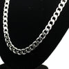 Europe and America Fashion Alloy Chain Hip Hop Simple Long Necklace, Width: 12mm, Length: 80cm (Platinum)