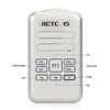 RETEVIS RT20 2W 400-470MHz 16CHS Mini FM Radio Two Way Radio Walkie Talkie, US Plug(Silver)