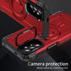 For Samsung Galaxy A13 5G Lens Holder MagSafe Phone Case(Red)