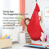 Kids Elastic Hammock Indoor Outdoor Swing, Size: 1.5x2.8m (Red)