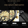 VAVA VOOM 2311P-JH2 Black Shell Belt Men Waterproof Sports Luminous Calendar Casual Quartz Hollow Watch
