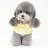 Light Yellow Dog Bandana Bib, M (20-25cm Neck) - Cat/Small Dog Scarf