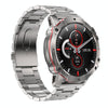 AK56 IP67 BT5.1 1.43inch Smart Watch Support Voice Call / Health Monitoring, Style:Pearl Steel Strap(Silver)