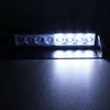 8W 800LM 8-LED White + Yellow Light 3-Modes Adjustable Angle Car Strobe Flash Dash Emergency Light Warning Lamp with Suckers, DC 12V