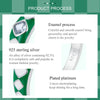 SCR942-7 S925 Sterling Silver Personalized White Green Diamond Texture Ring Hand Decoration