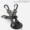 3 PCS Car Tent Suction Cup Home Users Outside Travel Portable Suction Cup Hook Round Carabiner(Orange)
