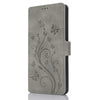 For Samsung Galaxy A24 4G Dreamy Butterfly Love Flower Embossed Leather Phone Case(Grey)