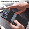 For Samsung Galaxy Z Flip3 5G Integrated AG Frosted Vacuum Plating Phone Case(Black)