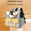 Foldable Cat Backpack Carrier, Yellow, Portable, Breathable