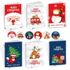 6 Fold Cards + 6 Envelopes + 6 Stickers Christmas Day Greeting Cards(MC8-93)