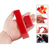 4pcs Car Cleaning Glass Water Film Soft Rubber Scraper, Color: Long Orange