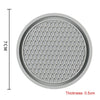 3pcs 7cm Car Diamond-free Water Coaster Interior Anti-slip Mat(Gray)