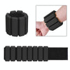 1pair 4 lbs Ankle Wrist Weight Bracelet Ring Fitness Wristband(Black)