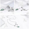 Hummingbird Greetings S925 Sterling Silver Necklace Zirconia Necklace