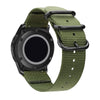 Washable Nylon Canvas Watchband, Band Width:22mm(Army Green with Black Ring Buckle)