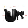 J4037 Baby Stroller Drop Resistant Bottle Holder(Black)