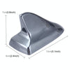 A-886 Car Auto Shark Fin Dome Antenna Decoration for Honda Buick Nissan Hyundai Toyota Volkswagen Mazda(Grey)