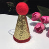 Christmas Pet Hat & Bow Tie Set - Sequined, Cats/Small Dogs