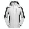 Women Winter Fleece Windproof Warm Jacket Outdoor Waterproof Breathable Mountaineering Clothing, Size: XL(White)