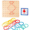 Monsthetic Nail Board Space Imagination Graphic Cognition Kindergarten Early Education Puzzle Toys(Nail Board)