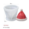 Christmas DIY Scented Candle Silicone Mold, Color: White(SD-67)