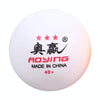 ROYING 10 PCS Professional ABS Table Tennis Training Ball, Diameter: 40mm, Specification:White 2Stars