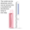 UV Sterilising Dog Brush, Mite Removal & Massage Comb (Yellow)