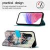 For Samsung Galaxy A56 5G 3D Painting Horizontal Flip Leather Phone Case(Grey Owl)