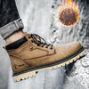 SY-5888M Winter Outdoor Work Shoes Casual Martin Boots, Size: 47(Khaki)