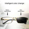 Dual-purpose Photochromic Presbyopic Glasses, +4.00D(Gold)