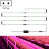 LED Plant Lamp Household Full Spectral Filling Hard Lamp Strip, Style: 30cm 9 Head(Pink Light EU Plug)