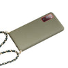 For Samsung Galaxy S20 FE Wheat Straw Material + TPU Protective Case with Lanyard(Army Green)