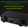 B071 4 Input 2 Output or 2 In 4 Out Power Amplifier Speaker Selector Switcher