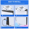 For Sony PS5 Slim IPEGA Universal Game Console Vertical Cooling Base Holder, Color: Black