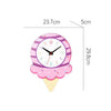 Cartoon Shake Wall Clock Children Room Decoration Wall Clock (Ice Cream)