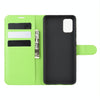 For Galaxy A71 5G Litchi Texture Horizontal Flip Protective Case with Holder & Card Slots & Wallet(Green)