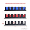 6-hole EVA Fishing Rod Storage Display Rack Club Holder, Color: Wall-mounted Red