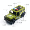 1:36 Off-road Police Car Ambulance Model Boy Car Toy With Sound and Light(Black)