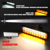 6 inch DC10-30V 10W Double Colors 2-row LED Working Lamp  Vehicle Spotlight