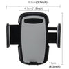 Universal Phone Holder Stand Mount, Clip Width: 47-95mm, For iPhone, Samsung, LG, Nokia, HTC, Huawei, and other Smartphones(Grey)