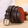 Dandali Ladies Microfiber Bottom Casual Buckle Belt Versatile Jeans Waistband, Length: 105cm(Black)