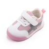 D2678 Autumn Baby Shoes Super Skin Children Sport White Shoees, Size: 16(Pink)