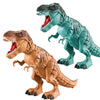 Electric Spray Egg Laying Dinosaur Toy Can Project Dinosaur Model(Brown)