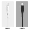 Yesido CA26 2.4A USB to 8 Pin Charging Cable, Length: 1m(Black)