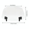 For Kawasaki / Honda / BMW / Yamaha Motorcycle Adjustable Windshield(Transparent Grey)