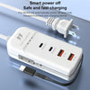 5 in 1 2 x PD 66W, 2 x USB Fast Charger Smart Power Socket, Length:1m(US Plug)